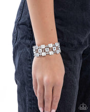 Load image into Gallery viewer, Puzzling Persistence - Silver Bracelet - Paparazzi Jewelry