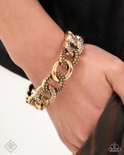 Load image into Gallery viewer, Assertive Austerity - Gold Bracelet - Paparazzi Jewelry