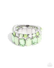 Load image into Gallery viewer, paparazzi-accessories-mismatched-mood-green-bracelet
