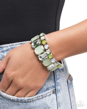 Load image into Gallery viewer, Mismatched Mood - Green Bracelet - Paparazzi Jewelry