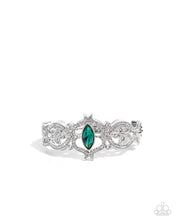 Load image into Gallery viewer, paparazzi-accessories-courtly-coquette-green-bracelet
