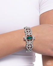 Load image into Gallery viewer, Courtly Coquette - Green Bracelet - Paparazzi Jewelry