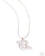 Load image into Gallery viewer, paparazzi-accessories-dolphin-dive-gold-necklace