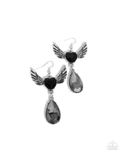 Load image into Gallery viewer, paparazzi-accessories-angelic-accomplishment-black-earrings