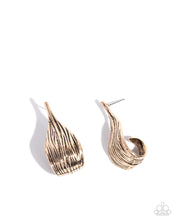 Load image into Gallery viewer, paparazzi-accessories-curly-comfort-gold-post earrings