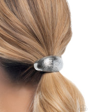Load image into Gallery viewer, Iconic Indentation - Silver Hair Clip - Paparazzi Jewelry