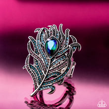 Load image into Gallery viewer, Polished Peacock - Blue Ring - Paparazzi Jewelry