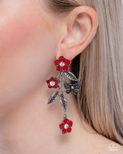 Load image into Gallery viewer, Whimsical Weekend - Red Post Earrings - Paparazzi Jewelry