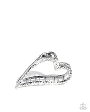 Load image into Gallery viewer, paparazzi-accessories-heartfelt-hint-silver-hair clip