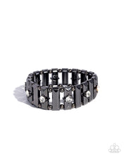 Load image into Gallery viewer, paparazzi-accessories-dotted-dazzle-black-bracelet