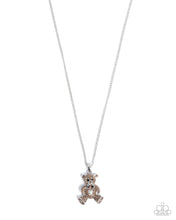 Load image into Gallery viewer, paparazzi-accessories-twinkling-teddy-brown-necklace