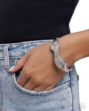 Load image into Gallery viewer, Blissful Bow - White Bracelet - Paparazzi Jewelry