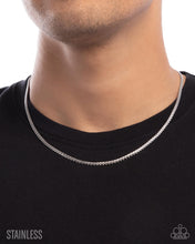 Load image into Gallery viewer, Stainless Season - Silver Mens Necklace - Paparazzi Jewelry