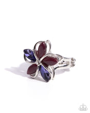 Load image into Gallery viewer, paparazzi-accessories-floral-fabrication-purple-ring
