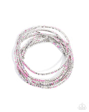 Load image into Gallery viewer, paparazzi-accessories-candlelight-cascade-purple-bracelet