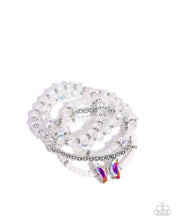 Load image into Gallery viewer, paparazzi-accessories-aerial-abundance-white-bracelet