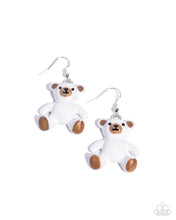 Load image into Gallery viewer, paparazzi-accessories-teddy-trinket-white-earrings