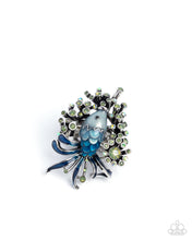 Load image into Gallery viewer, paparazzi-accessories-swimming-through-sparkle-blue-ring