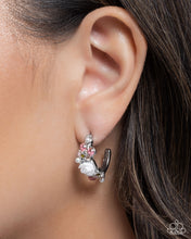 Load image into Gallery viewer, Borderline Bloom - Pink Earrings - Paparazzi Jewelry