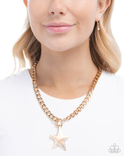 Load image into Gallery viewer, Stellar Spotlight - Gold Necklace - Paparazzi Jewelry