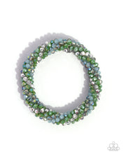 Load image into Gallery viewer, paparazzi-accessories-a-dash-of-drama-green-bracelet