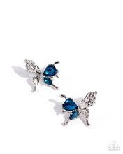 Load image into Gallery viewer, paparazzi-accessories-metamorphosis-moment-blue-post earrings