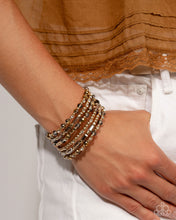 Load image into Gallery viewer, Timeless Tango - Gold Bracelet - Paparazzi Jewelry
