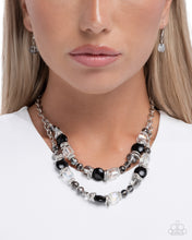 Load image into Gallery viewer, Valiant Victorian - Black Necklace - Paparazzi Jewelry