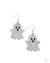 Load image into Gallery viewer, paparazzi-accessories-ghost-town-white-earrings