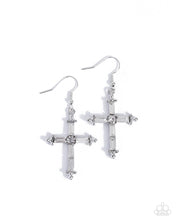 Load image into Gallery viewer, paparazzi-accessories-heavenly-homage-white-earrings