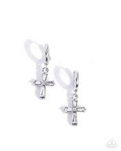 Load image into Gallery viewer, paparazzi-accessories-sacred-shine-white-earrings