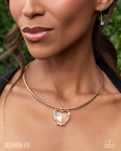 Load image into Gallery viewer, Faceted Finery - Gold Necklace - Paparazzi Jewelry