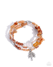 Load image into Gallery viewer, paparazzi-accessories-capricious-collision-orange-bracelet