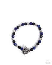 Load image into Gallery viewer, paparazzi-accessories-alphas-claim-blue-bracelet