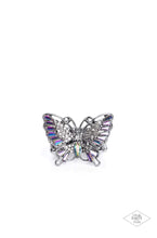 Load image into Gallery viewer, Paparazzi Fearless Flutter - Multi Butterfly Ring - Pink Diamond Life of the Party