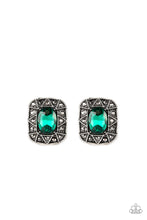 Load image into Gallery viewer, paparazzi-accessories-young-money-green-post earrings