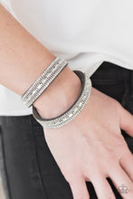 Load image into Gallery viewer, Shimmer and Sass - Silver Bracelet - Paparazzi Jewelry