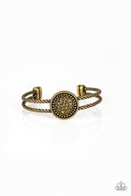 Load image into Gallery viewer, paparazzi-accessories-definitely-dazzling-brass-bracelet