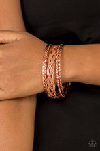 Load image into Gallery viewer, Straight Street - Copper Bracelet - Paparazzi Jewelry