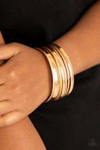 Load image into Gallery viewer, Sahara Shimmer - Gold Bracelet - Paparazzi Jewelry