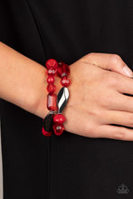 Load image into Gallery viewer, Rockin Rock Candy - Red Bracelet - Paparazzi Jewelry