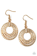 Load image into Gallery viewer, paparazzi-accessories-open-plains-gold-earrings