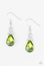 Load image into Gallery viewer, paparazzi-accessories-5th-avenue-fireworks-green-earrings