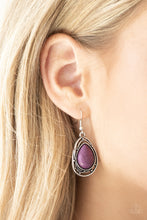 Load image into Gallery viewer, Abstract Anthropology - Purple Earrings - Paparazzi Jewelry