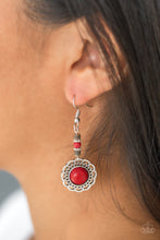 Load image into Gallery viewer, Desert Bliss - Red Earrings - Paparazzi Jewelry