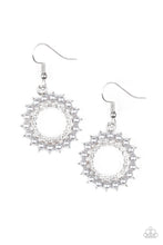 Load image into Gallery viewer, paparazzi-accessories-wreathed-in-radiance-silver-earrings