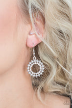 Load image into Gallery viewer, Wreathed In Radiance - Silver Earrings - Paparazzi Jewelry