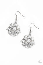 Load image into Gallery viewer, paparazzi-accessories-fiercely-famous-white-earrings