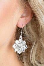 Load image into Gallery viewer, Fiercely Famous - White Earrings - Paparazzi Jewelry