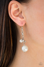 Load image into Gallery viewer, Timelessly Traditional - White Earrings - Paparazzi Jewelry